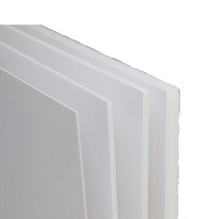 Carton mousse blanc papier couché